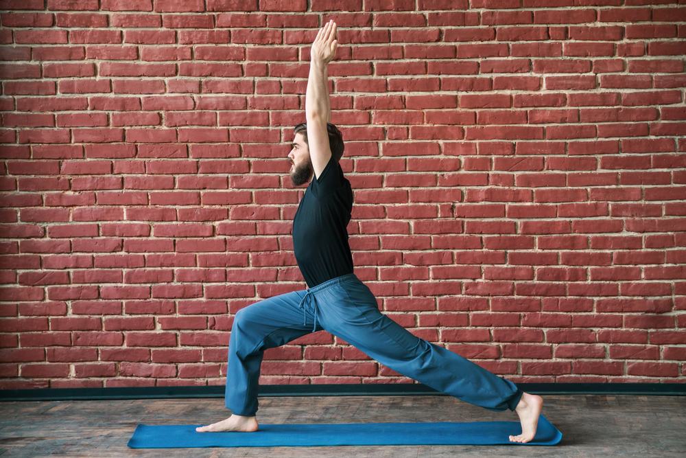 man doing yoga, backpacking north east india