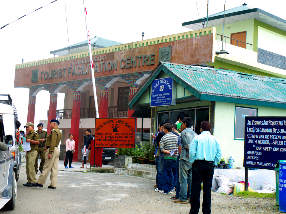 indian travel permit queue, backpacking north east india